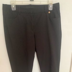 Dress cropped pants with zippered ankles